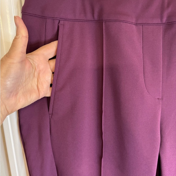 J.Jill Plum Purple Seamed Pull On Pant NWT - Picture 2 of 6